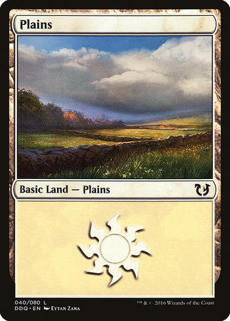 Plains (40) [Duel Decks: Blessed vs. Cursed] | Exor Games Summserside