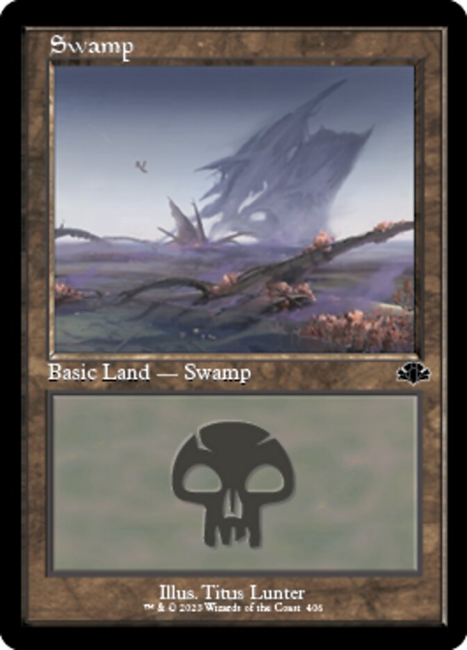 Swamp (406) (Retro) [Dominaria Remastered] | Exor Games Summserside