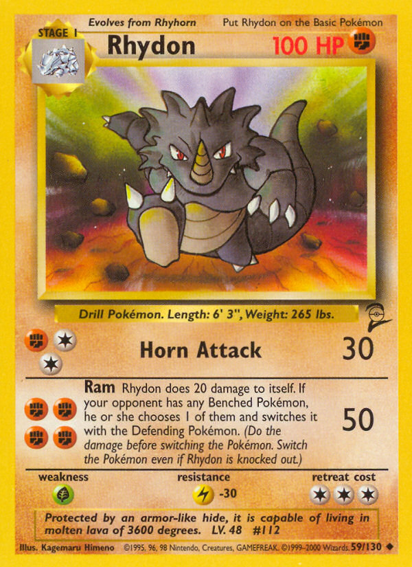 Rhydon (59/130) [Base Set 2] | Exor Games Summserside