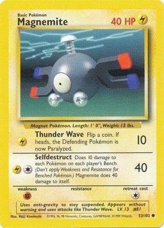 Magnemite (53/102) [Base Set Unlimited] | Exor Games Summserside