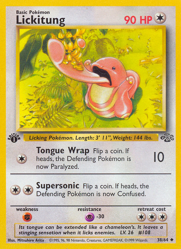 Lickitung (38/64) [Jungle 1st Edition] | Exor Games Summserside