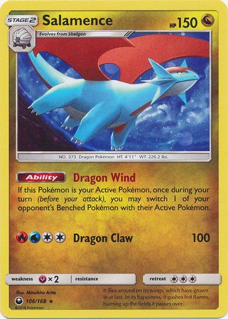 Salamence (106/168) (Cosmos Holo) [Sun & Moon: Celestial Storm] | Exor Games Summserside