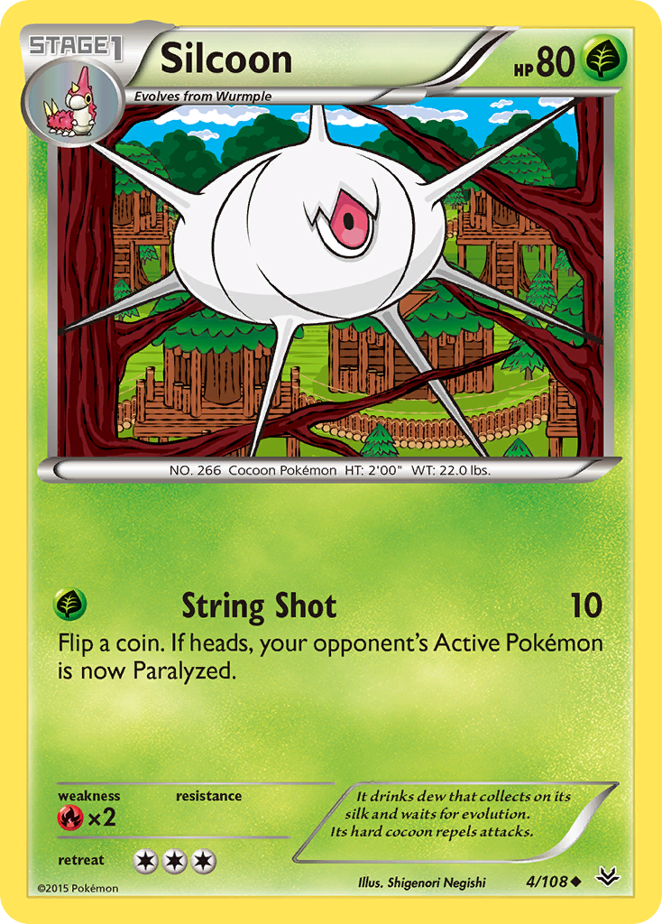 Silcoon (4/108) [XY: Roaring Skies] | Exor Games Summserside