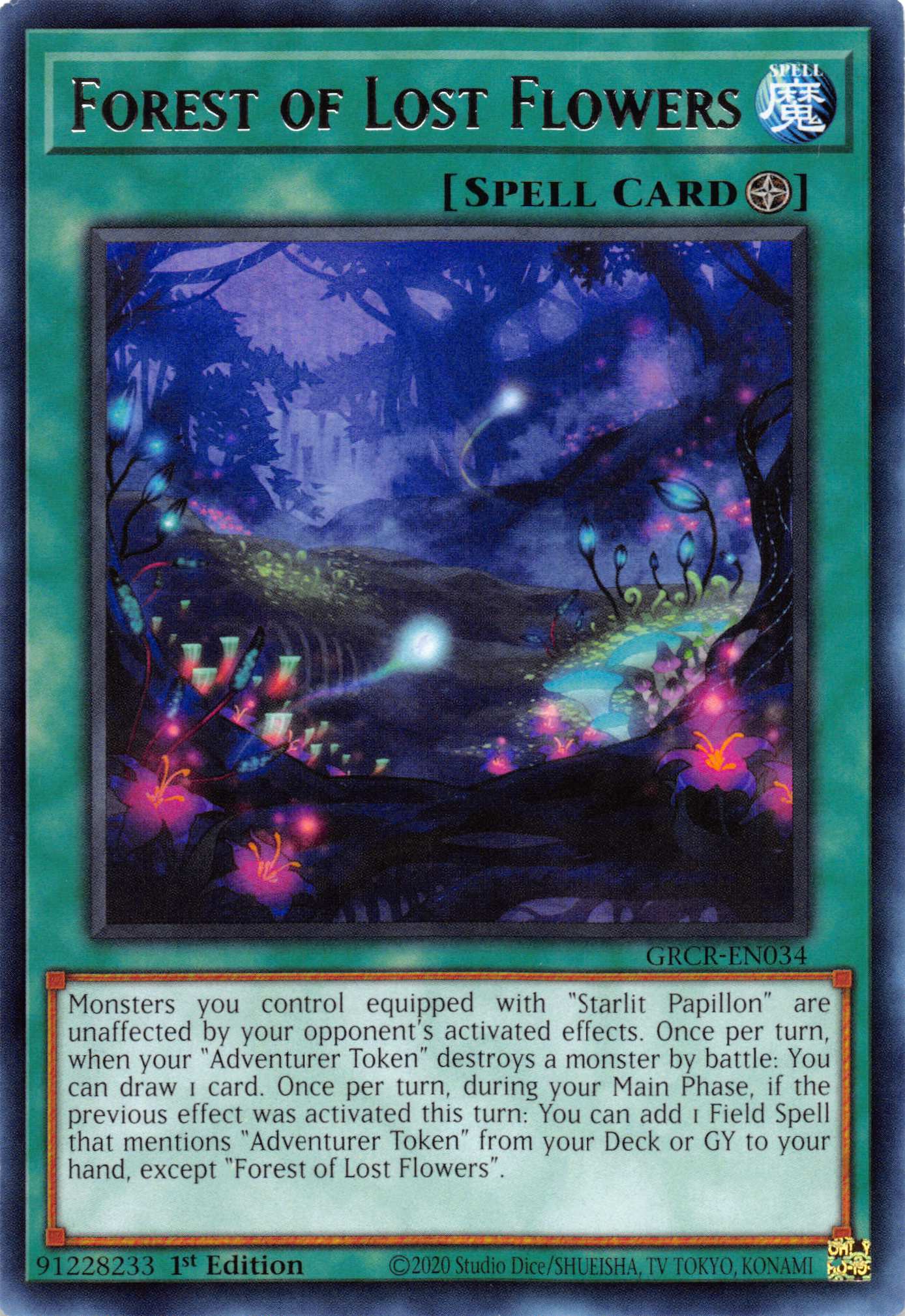 Forest of Lost Flowers [GRCR-EN034] Rare | Exor Games Summserside