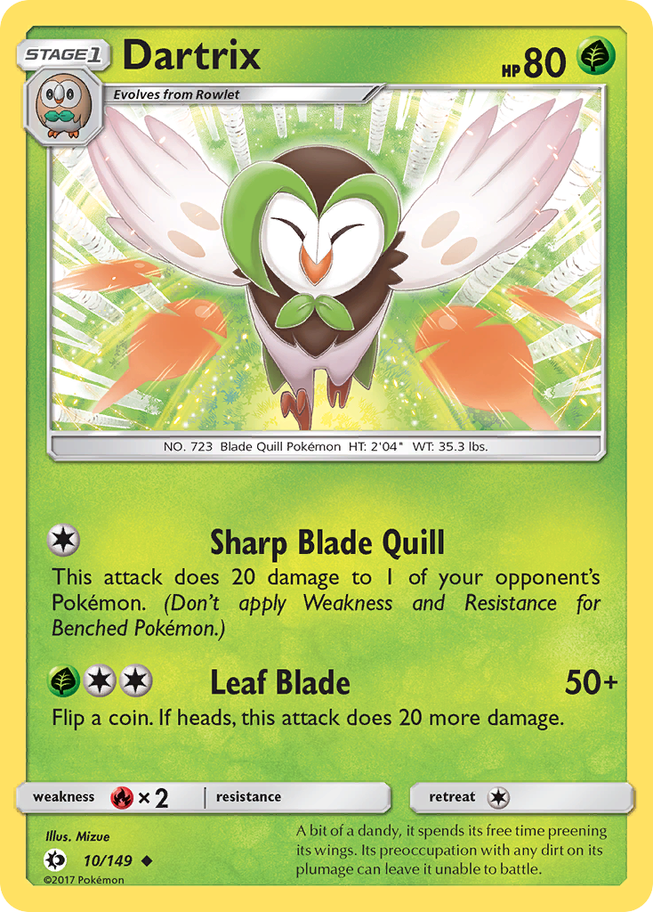 Dartrix (10/149) [Sun & Moon: Base Set] | Exor Games Summserside