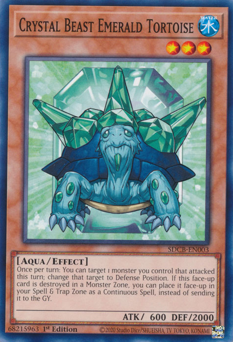 Crystal Beast Emerald Tortoise [SDCB-EN003] Common | Exor Games Summserside