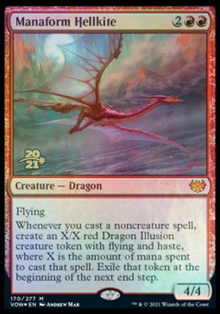 Manaform Hellkite [Innistrad: Crimson Vow Prerelease Promos] | Exor Games Summserside