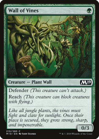 Wall of Vines [Core Set 2019] | Exor Games Summserside