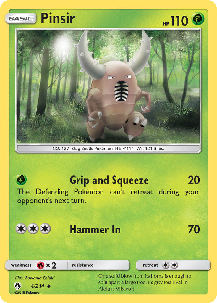 Pinsir (4/214) [Sun & Moon: Lost Thunder] | Exor Games Summserside