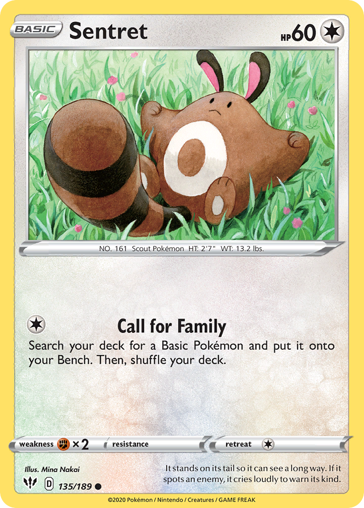 Sentret (135/189) [Sword & Shield: Darkness Ablaze] | Exor Games Summserside