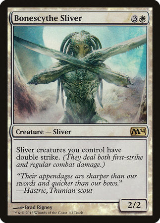 Bonescythe Sliver [Duels of the Planeswalkers 2013 Promos ] | Exor Games Summserside