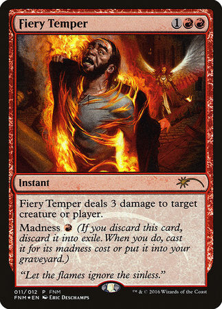 Fiery Temper [Friday Night Magic 2016] | Exor Games Summserside