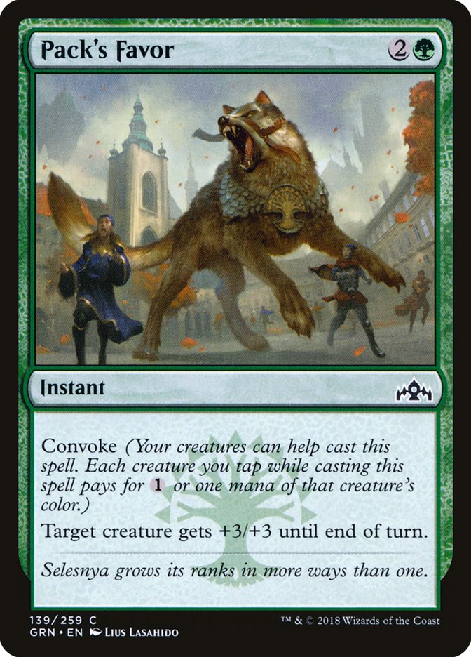 Pack's Favor [Guilds of Ravnica] | Exor Games Summserside