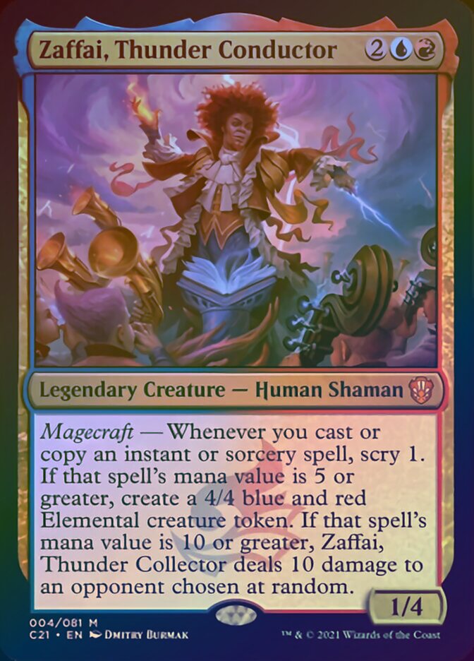 Zaffai, Thunder Conductor (Display Commander) [Commander 2021] | Exor Games Summserside