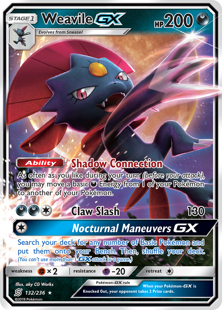 Weavile GX (132/236) [Sun & Moon: Unified Minds] | Exor Games Summserside