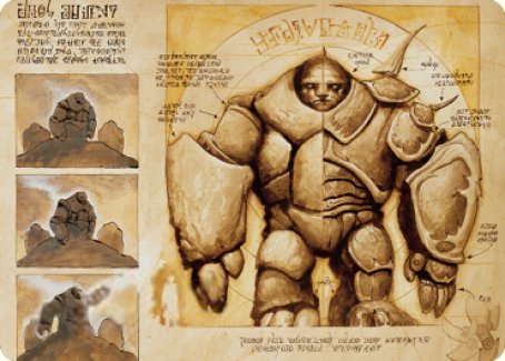 Precursor Golem Art Card [The Brothers' War Art Series] | Exor Games Summserside