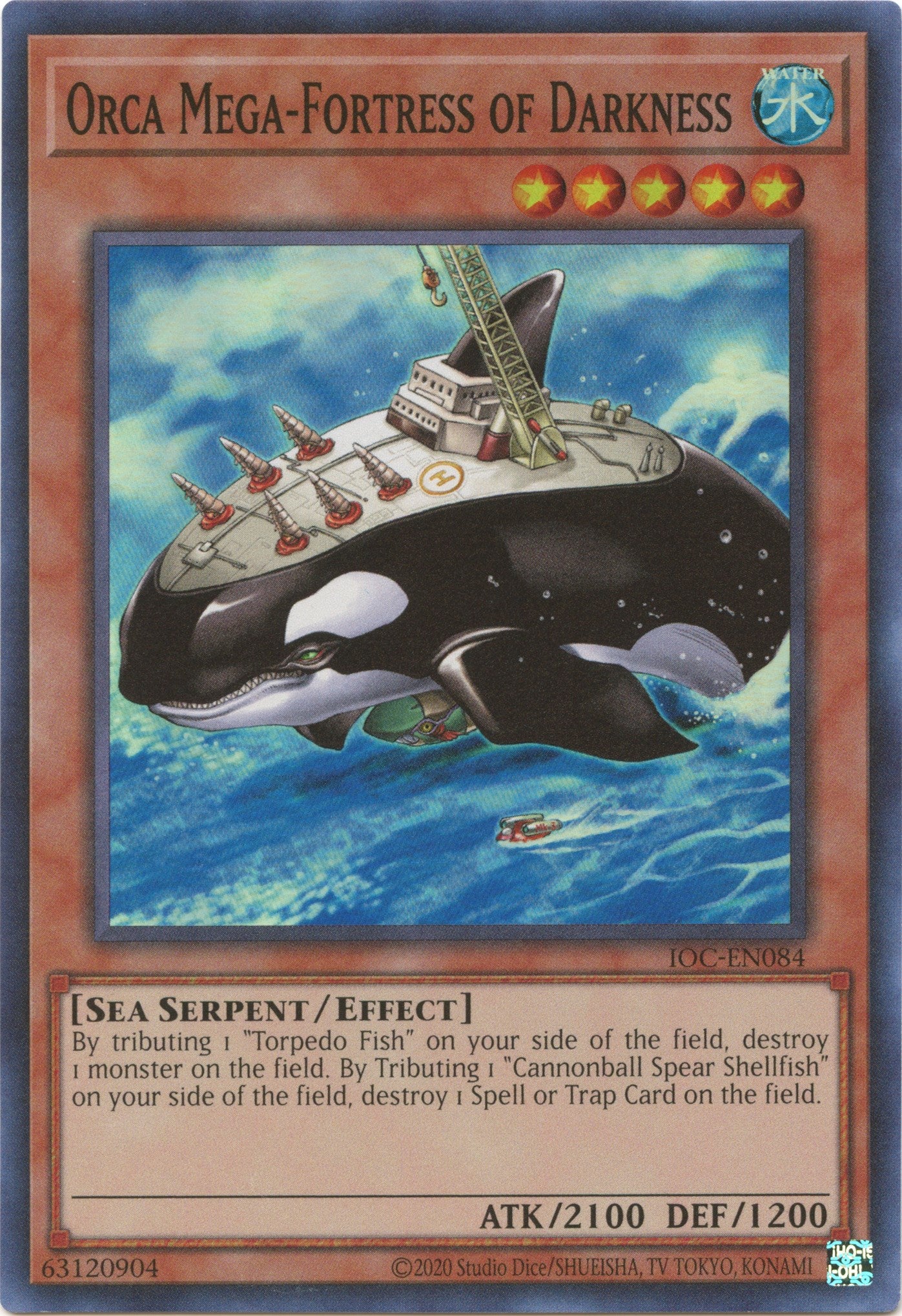 Orca Mega-Fortress of Darkness (25th Anniversary) [IOC-EN084] Super Rare | Exor Games Summserside