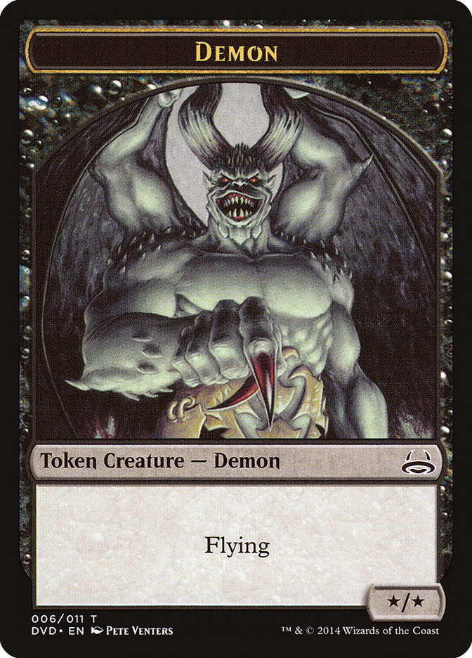 Demon Token (Divine vs. Demonic) [Duel Decks Anthology Tokens] | Exor Games Summserside