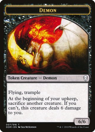 Demon Token [Dominaria Tokens] | Exor Games Summserside