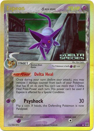 Espeon (4/113) (Delta Species) (Stamped) [EX: Delta Species] | Exor Games Summserside