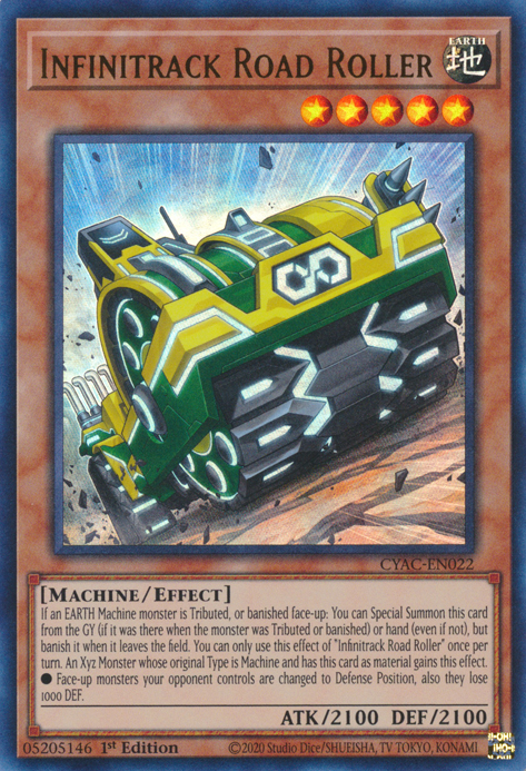 Infinitrack Road Roller [CYAC-EN022] Ultra Rare | Exor Games Summserside