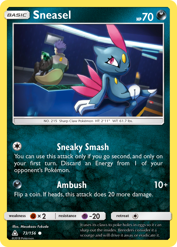 Sneasel (73/156) [Sun & Moon: Ultra Prism] | Exor Games Summserside