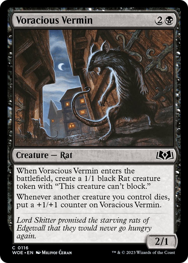 Voracious Vermin [Wilds of Eldraine] | Exor Games Summserside