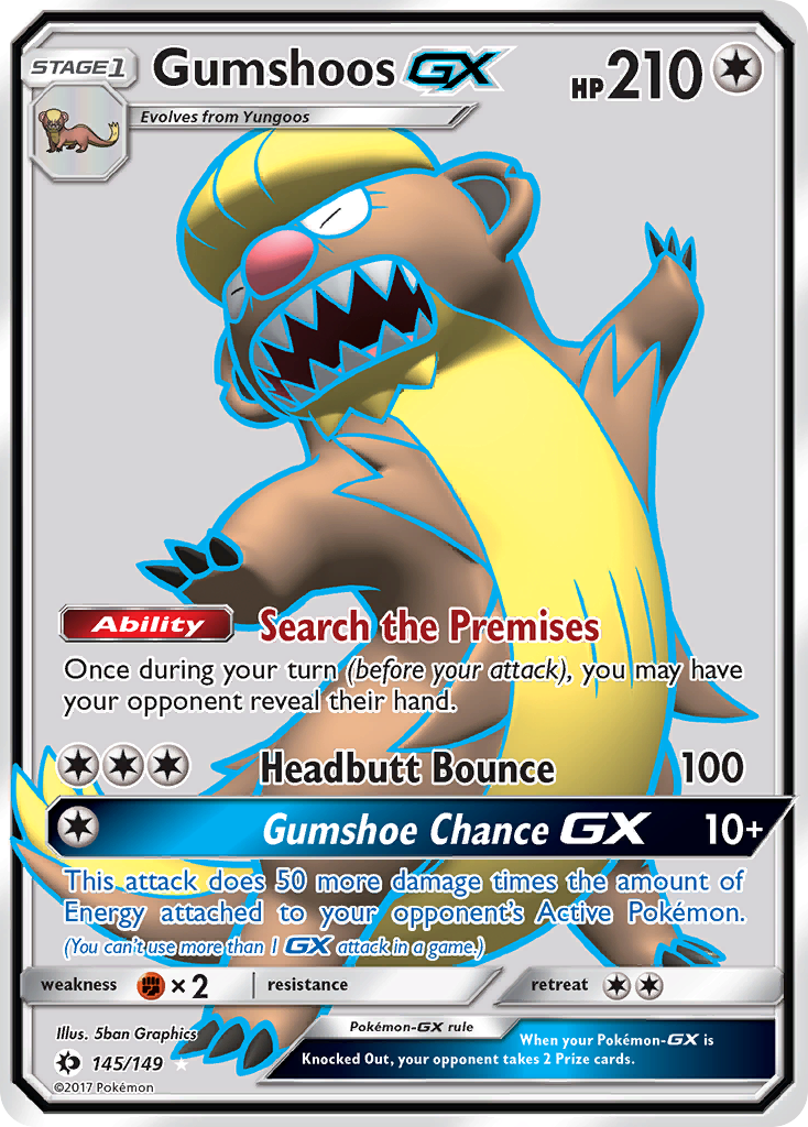 Gumshoos GX (145/149) [Sun & Moon: Base Set] | Exor Games Summserside