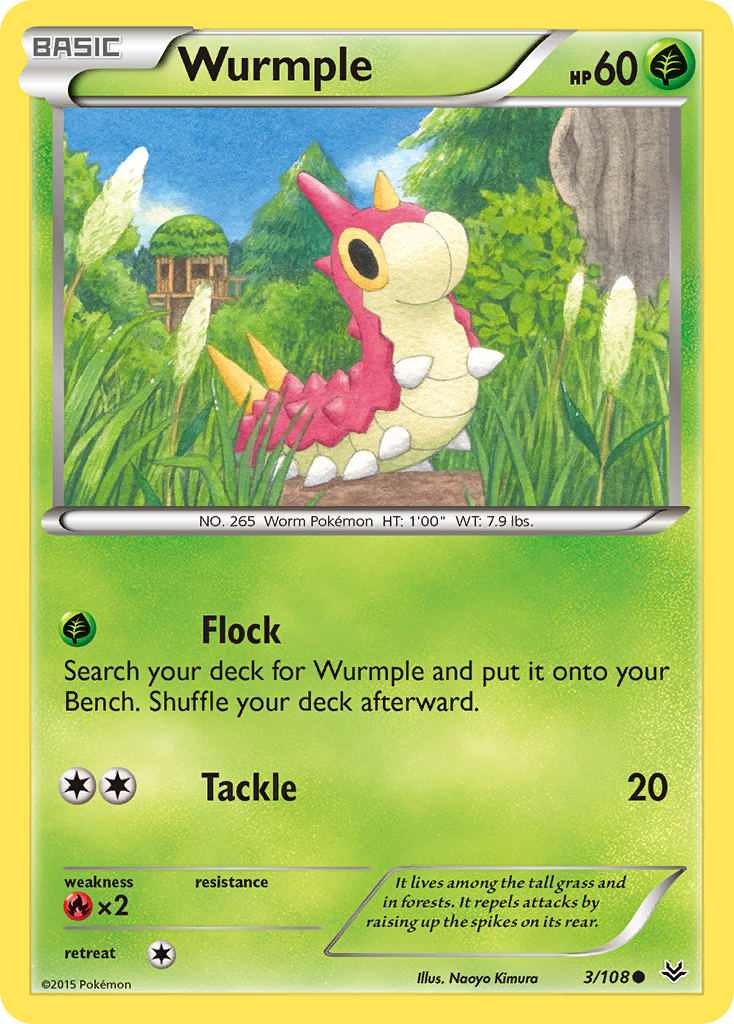 Wurmple (3/108) [XY: Roaring Skies] | Exor Games Summserside