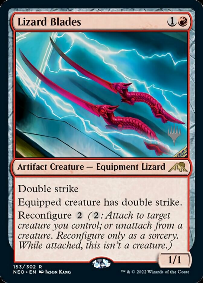 Lizard Blades (Promo Pack) [Kamigawa: Neon Dynasty Promos] | Exor Games Summserside