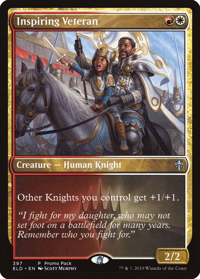 Inspiring Veteran (Promo Pack) [Throne of Eldraine Promos] | Exor Games Summserside