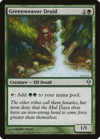 Greenweaver Druid [Zendikar] | Exor Games Summserside