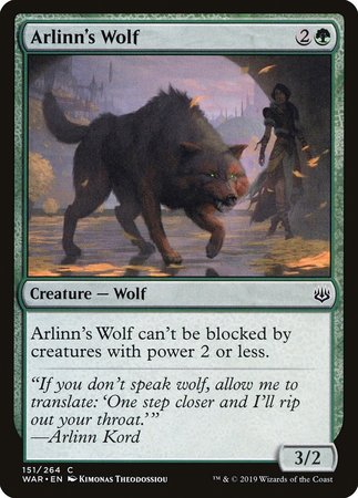 Arlinn's Wolf [War of the Spark] | Exor Games Summserside