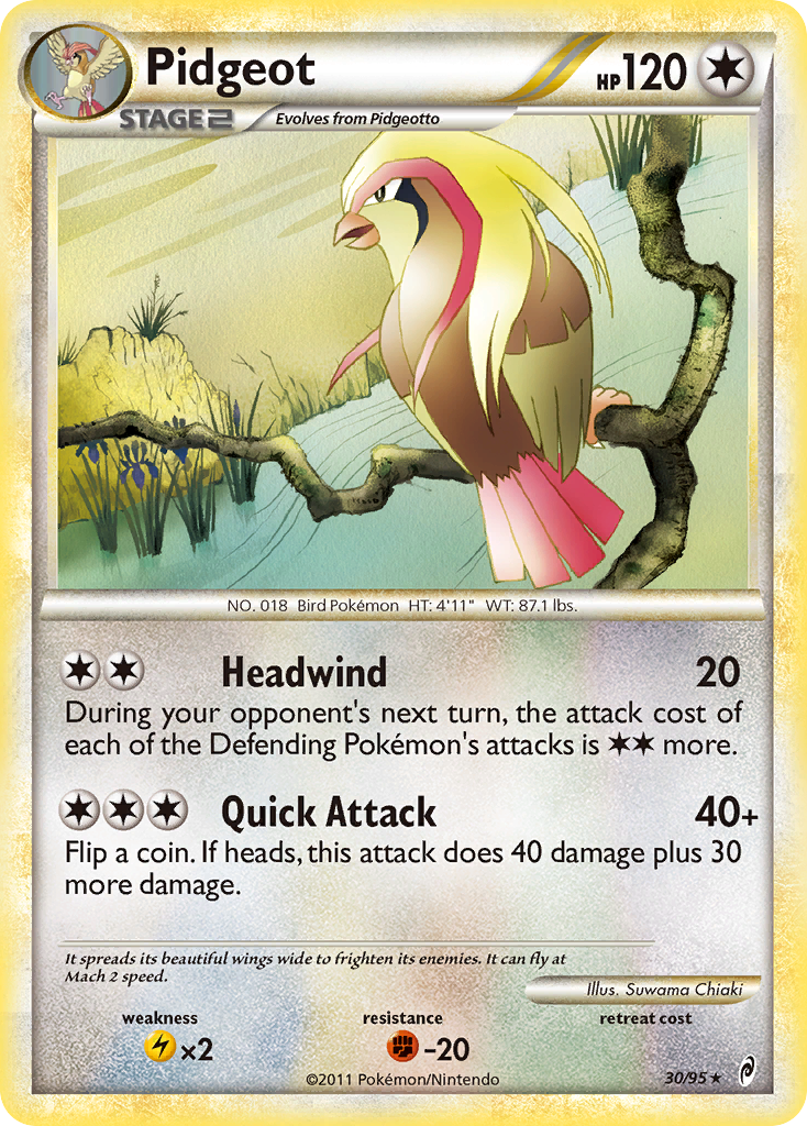 Pidgeot (30/95) [HeartGold & SoulSilver: Call of Legends] | Exor Games Summserside