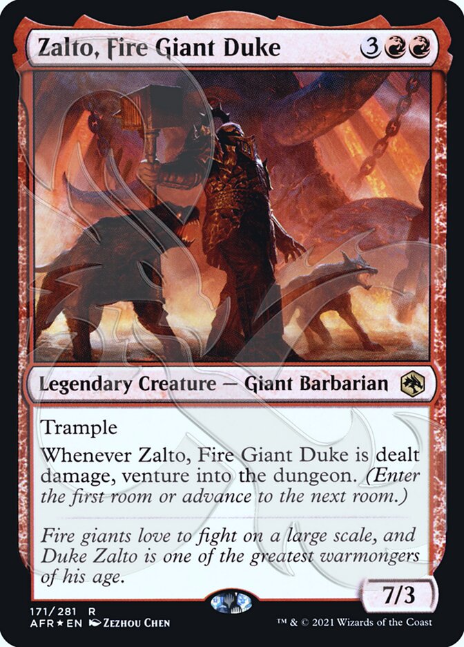 Zalto, Fire Giant Duke (Ampersand Promo) [Dungeons & Dragons: Adventures in the Forgotten Realms Promos] | Exor Games Summserside