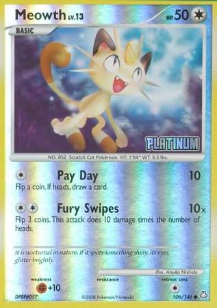 Meowth (106/146) [Burger King Promos: 2009 Collection] | Exor Games Summserside