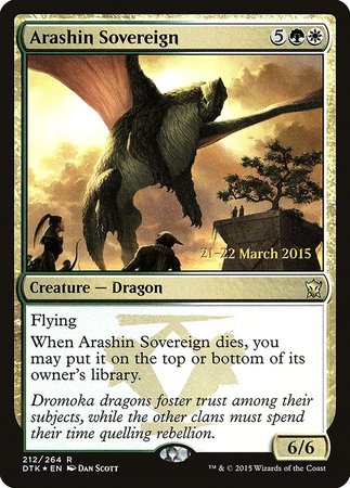 Arashin Sovereign [Dragons of Tarkir Promos] | Exor Games Summserside