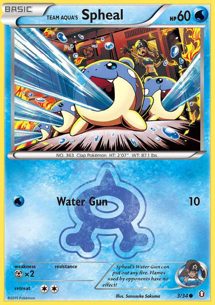 Team Aqua's Spheal (3/34) [XY: Double Crisis] | Exor Games Summserside