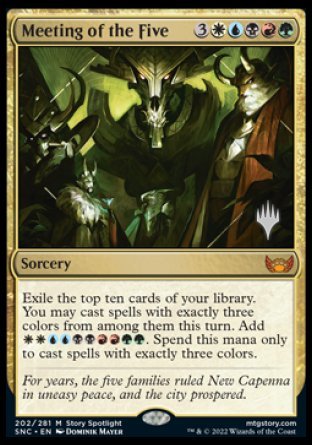 Meeting of the Five (Promo Pack) [Streets of New Capenna Promos] | Exor Games Summserside