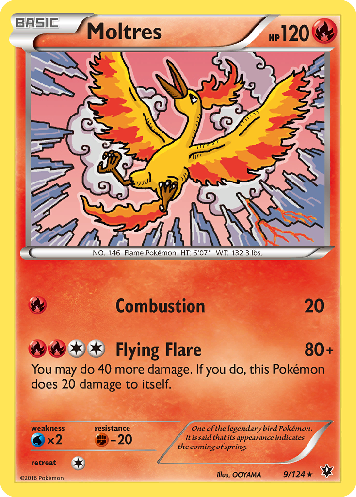 Moltres (9/124) [XY: Fates Collide] | Exor Games Summserside