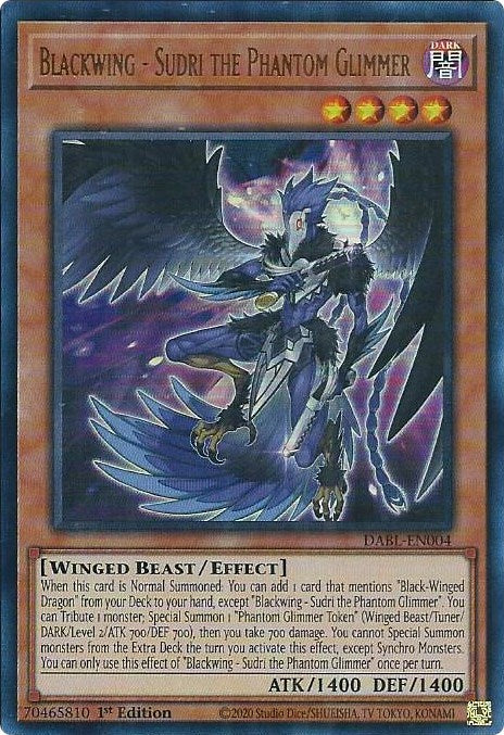 Blackwing - Sudri the Phantom Glimmer [DABL-EN004] Ultra Rare | Exor Games Summserside