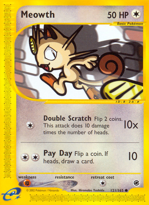 Meowth (121/165) [Expedition: Base Set] | Exor Games Summserside