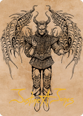 Raphael, Fiendish Savior Art Card (75) (Gold-Stamped Signature) [Commander Legends: Battle for Baldur's Gate Art Series] | Exor Games Summserside