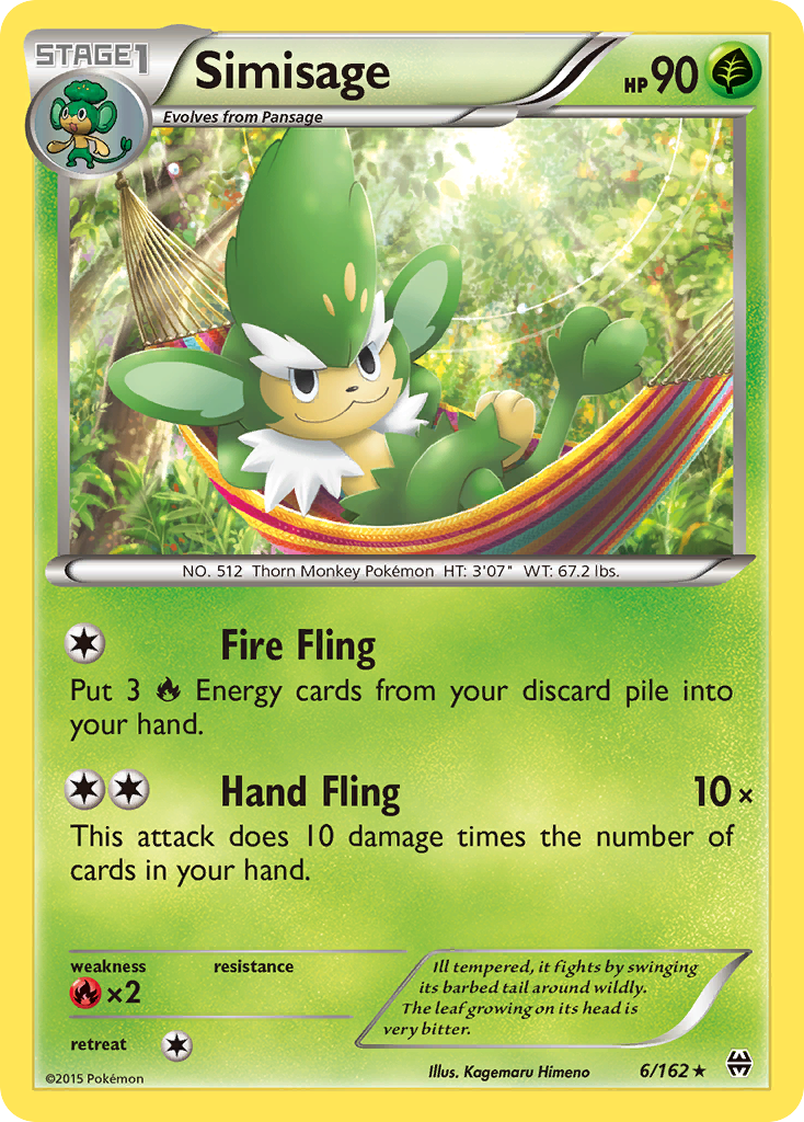 Simisage (6/162) [XY: BREAKthrough] | Exor Games Summserside