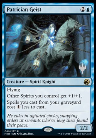 Patrician Geist (Promo Pack) [Innistrad: Midnight Hunt Promos] | Exor Games Summserside