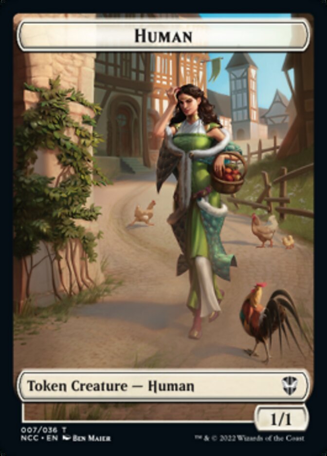 Eldrazi Spawn // Human Double-sided Token [Streets of New Capenna Commander Tokens] | Exor Games Summserside