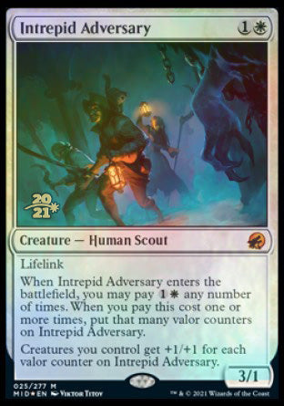 Intrepid Adversary [Innistrad: Midnight Hunt Prerelease Promos] | Exor Games Summserside