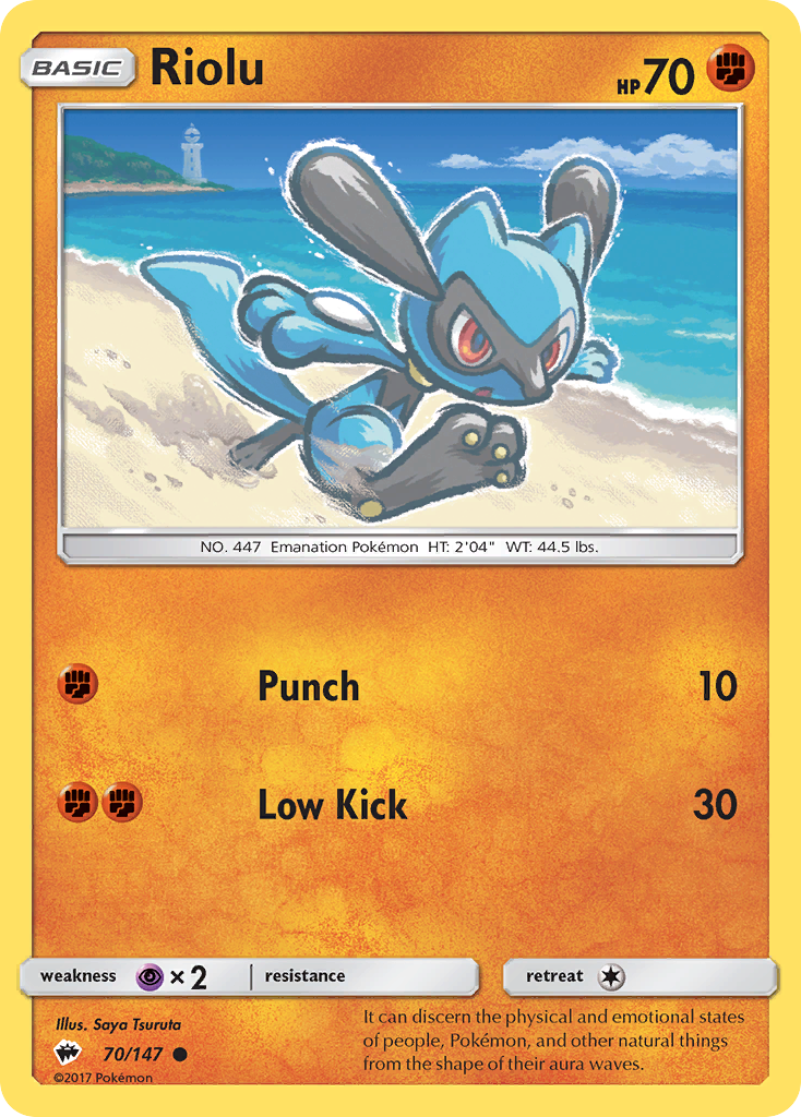 Riolu (70/147) [Sun & Moon: Burning Shadows] | Exor Games Summserside