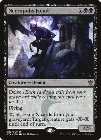 Necropolis Fiend [Khans of Tarkir Promos] | Exor Games Summserside