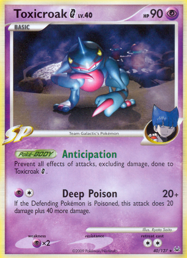 Toxicroak G (40/127) [Platinum: Base Set] | Exor Games Summserside